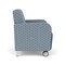 Lesro Siena Wide Guest Chair w/ FrontCasters, BruSteel, RS RainSong Back, MD Titan Seat, RS RainSong Panels SN1201 - alternate 2